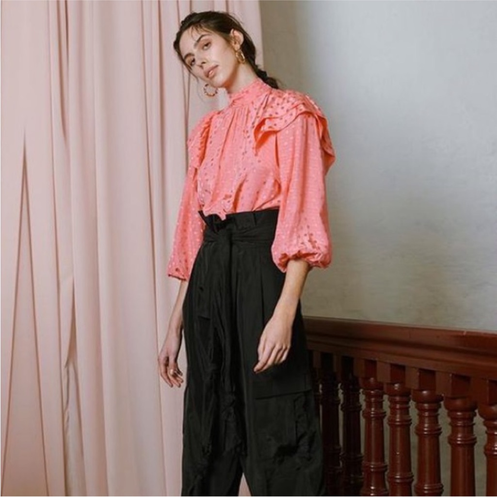 Hofmann Copenhagen Bella Blouse In Strawberry Pink